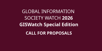 image linking to Call for proposals: GISWatch 2026 special edition with Safety for Voices