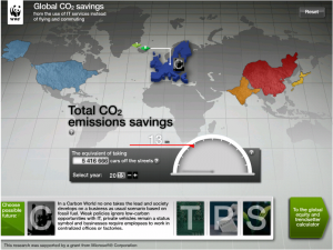 Global CO2 savings from using IT services