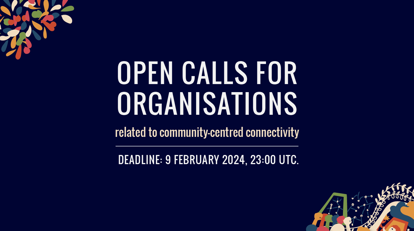 Open calls for organisations interested in working on capacity building, gender and policy related t