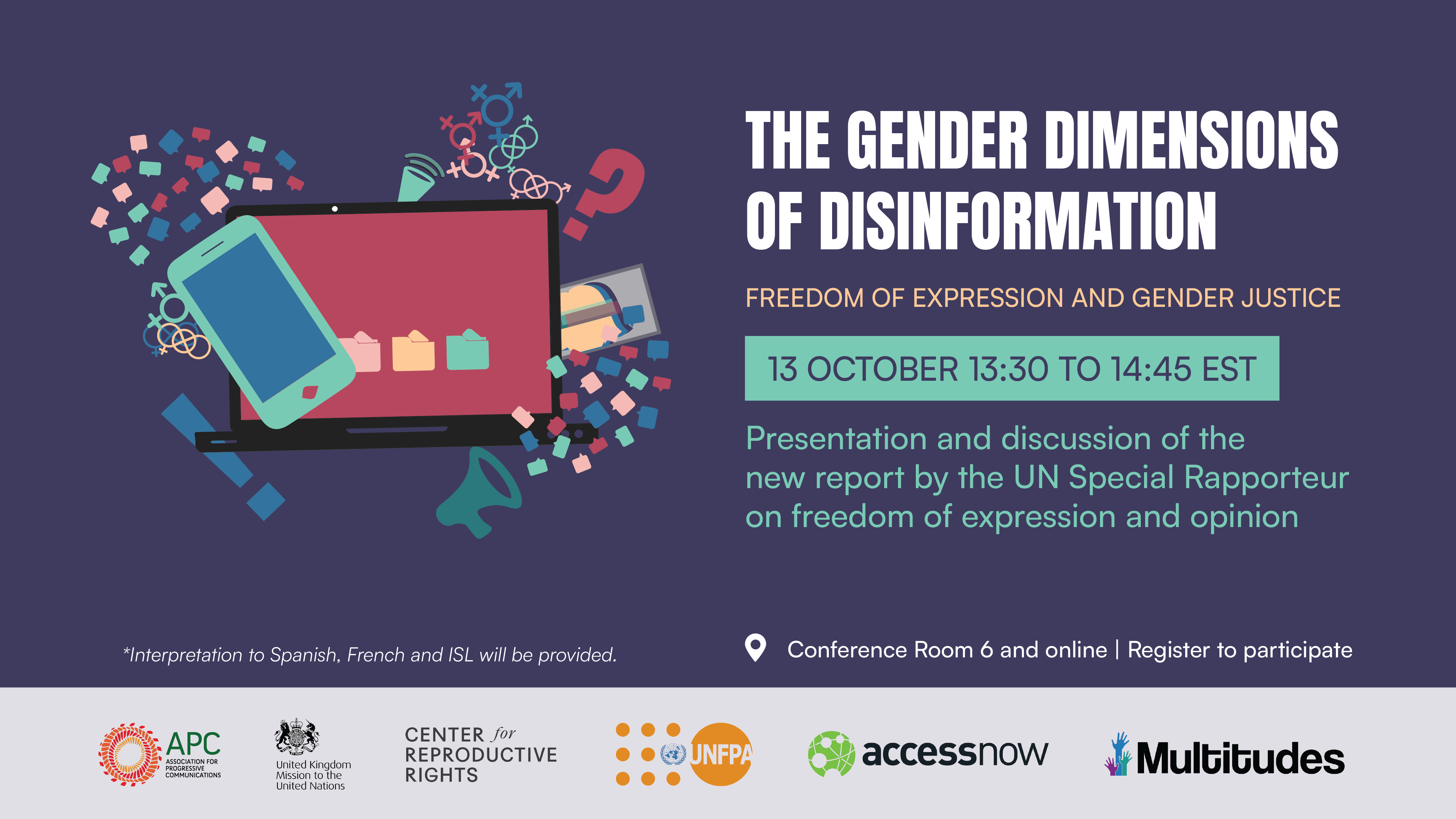 The Gendered Dimensions of Disinformation - UNGA78 Side Event 