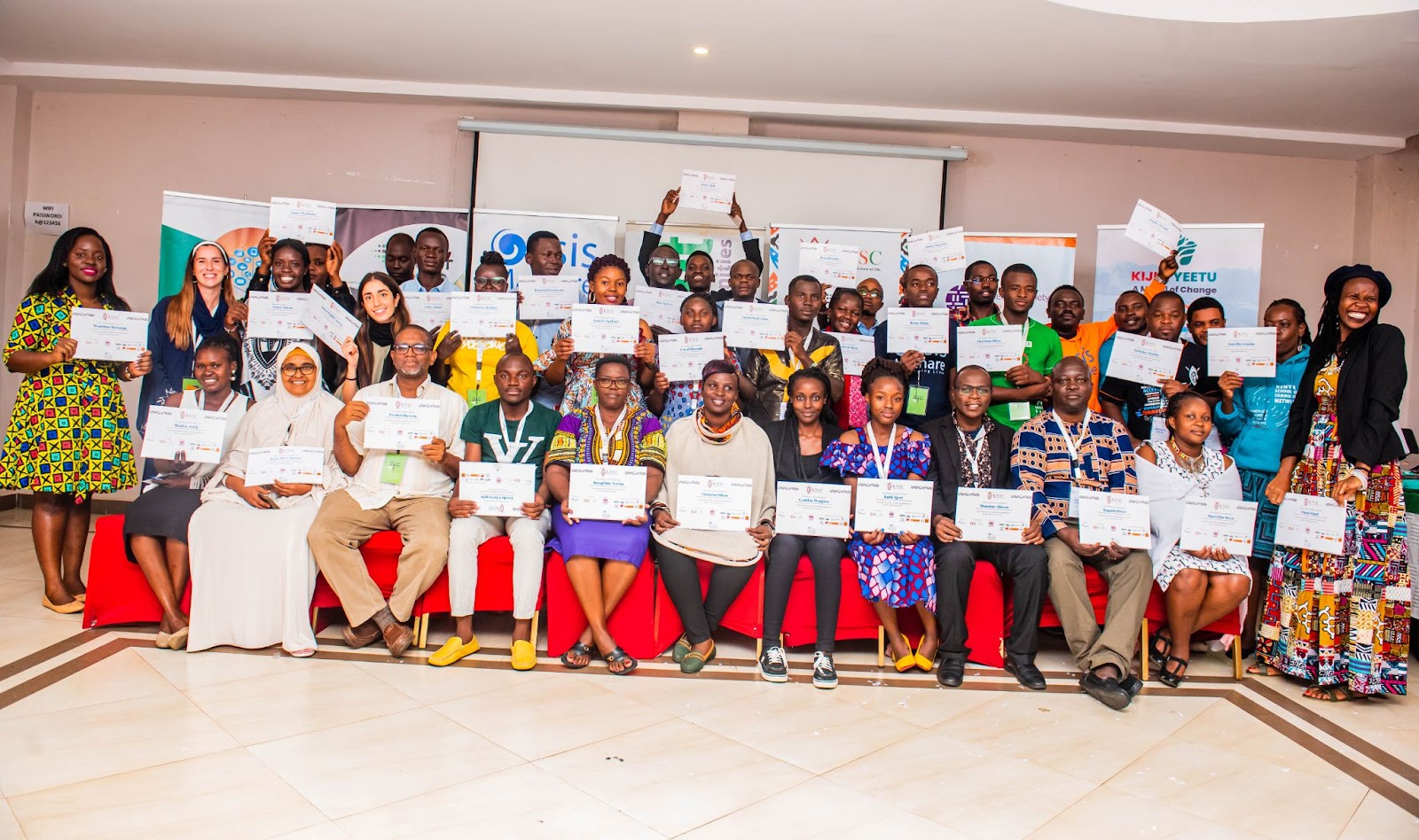 School participants receive their certificates