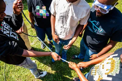 image linking to Photo journey on the first step of the fibre fellowship in Kenya