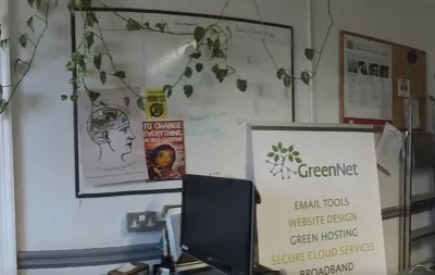 Les bureaux de GreenNet image linking to GreenNet nommée meilleur fournisseur de large bande et de messagerie électronique au Royaume-Uni : « Nous faisons partie de la communauté que nous servons »