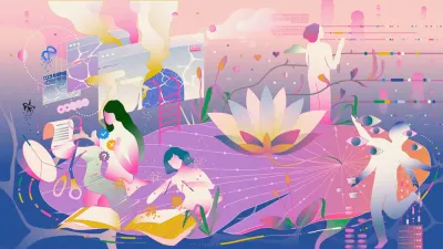 Illustration par Ellena Ekarahendy image linking to Sortir de l’algorithme