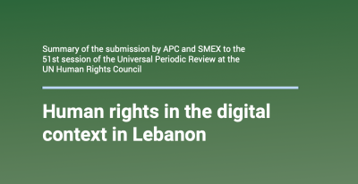 image linking to Human rights in the digital context in Lebanon