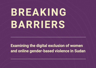  image linking to Breaking Barriers: Examining the digital exclusion of women and online gender-based violence in Sudan 